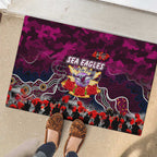 Sea Eagles ANZAC Day Rubber Doormat Australian Army - Lest We Forget