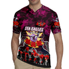 Personalized Sea Eagles ANZAC Day Rugby Jersey Australian Army - Lest We Forget