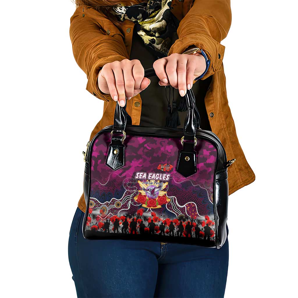 Sea Eagles ANZAC Day Shoulder Handbag Australian Army - Lest We Forget