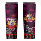 Personalized Sea Eagles ANZAC Day Skinny Tumbler Australian Army - Lest We Forget