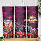 Personalized Sea Eagles ANZAC Day Skinny Tumbler Australian Army - Lest We Forget