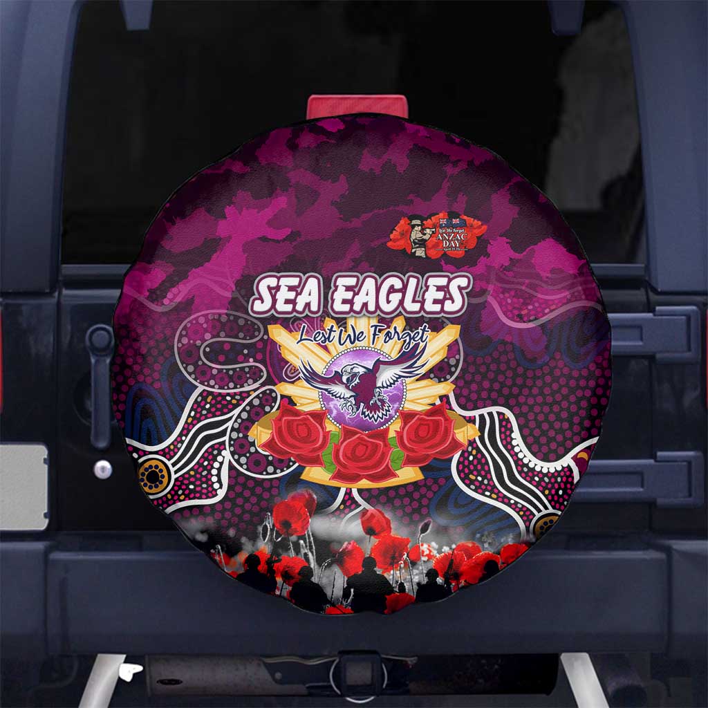 Sea Eagles ANZAC Day Spare Tire Cover Australian Army - Lest We Forget