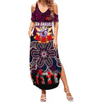 Personalized Sea Eagles ANZAC Day Summer Maxi Dress Australian Army - Lest We Forget