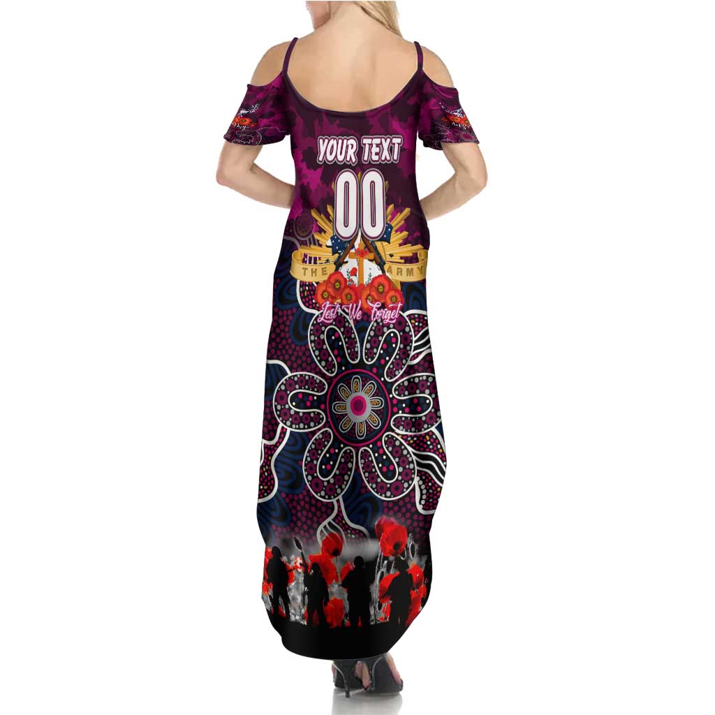 Personalized Sea Eagles ANZAC Day Summer Maxi Dress Australian Army - Lest We Forget