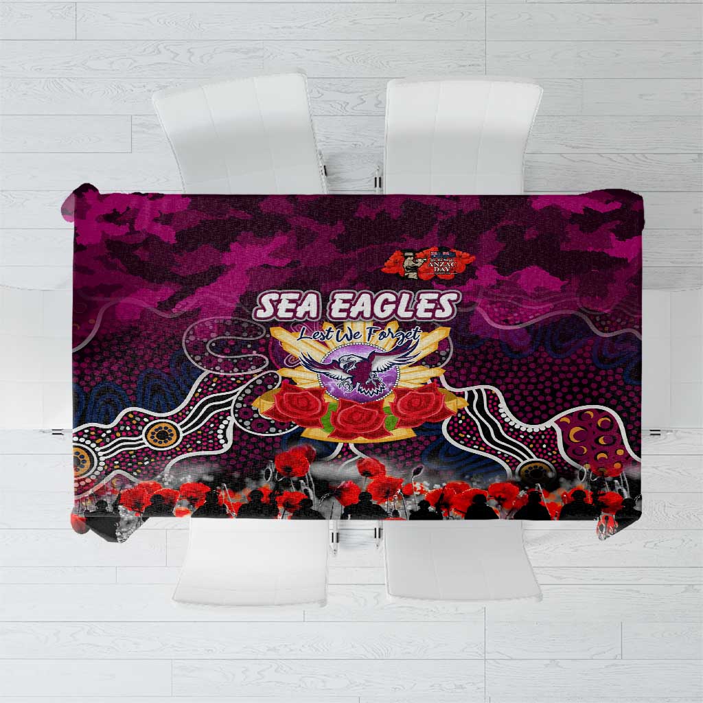 Sea Eagles ANZAC Day Tablecloth Australian Army - Lest We Forget