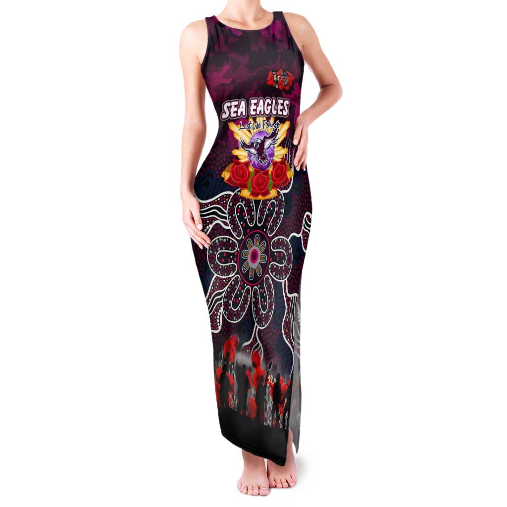 Personalized Sea Eagles ANZAC Day Tank Maxi Dress Australian Army - Lest We Forget