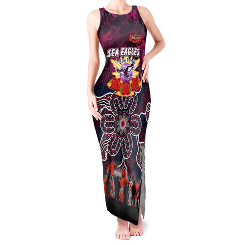 Personalized Sea Eagles ANZAC Day Tank Maxi Dress Australian Army - Lest We Forget
