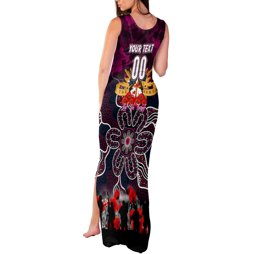 Personalized Sea Eagles ANZAC Day Tank Maxi Dress Australian Army - Lest We Forget