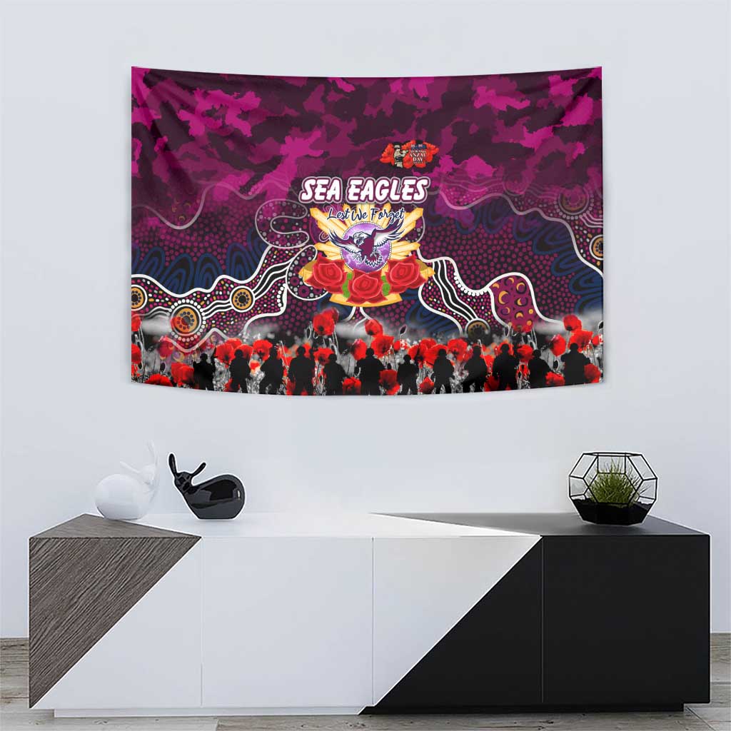 Sea Eagles ANZAC Day Tapestry Australian Army - Lest We Forget