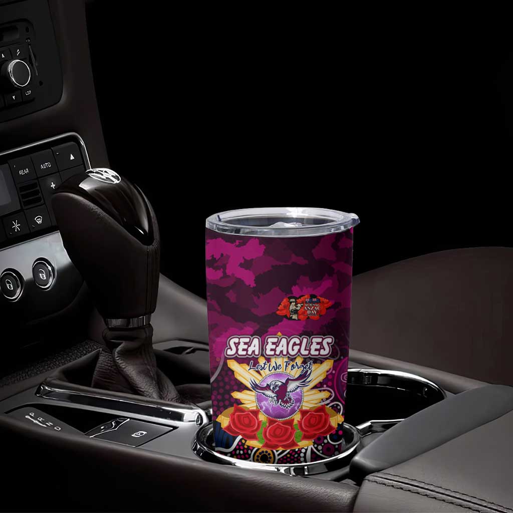 Personalized Sea Eagles ANZAC Day Tumbler Cup Australian Army - Lest We Forget