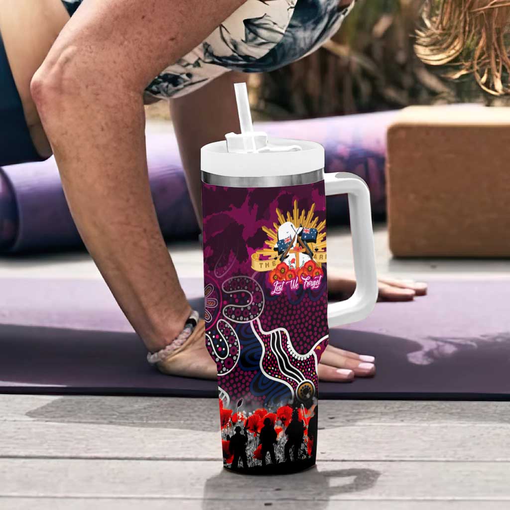 Personalized Sea Eagles ANZAC Day Tumbler With Handle Australian Army - Lest We Forget