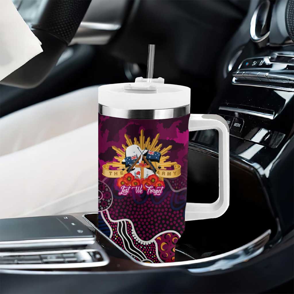 Personalized Sea Eagles ANZAC Day Tumbler With Handle Australian Army - Lest We Forget