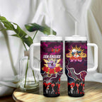 Personalized Sea Eagles ANZAC Day Tumbler With Handle Australian Army - Lest We Forget