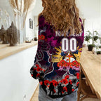 Personalized Sea Eagles ANZAC Day Women Casual Shirt Australian Army - Lest We Forget