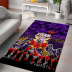 Storm ANZAC Day Area Rug Australian Army - Lest We Forget
