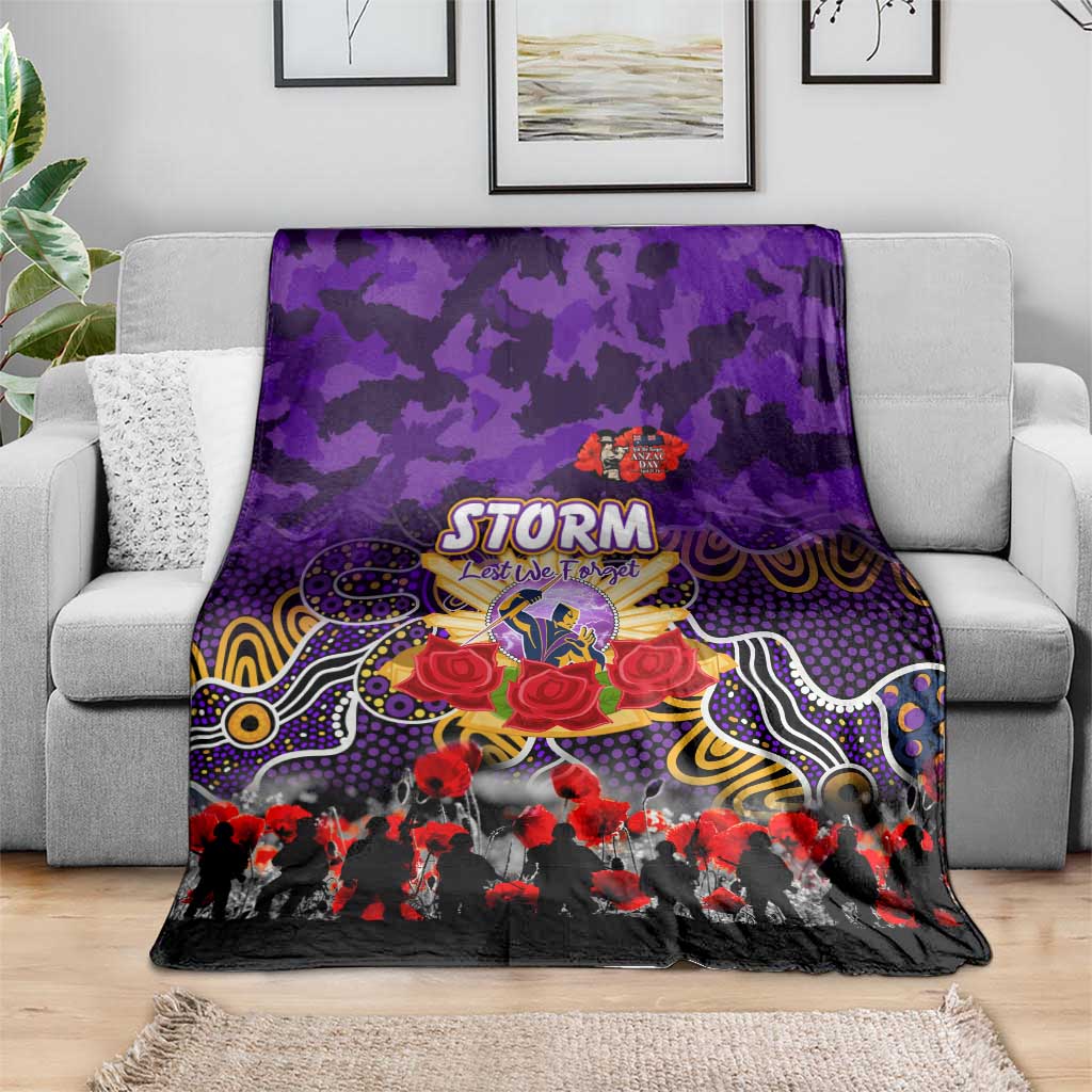 Storm ANZAC Day Blanket Australian Army - Lest We Forget