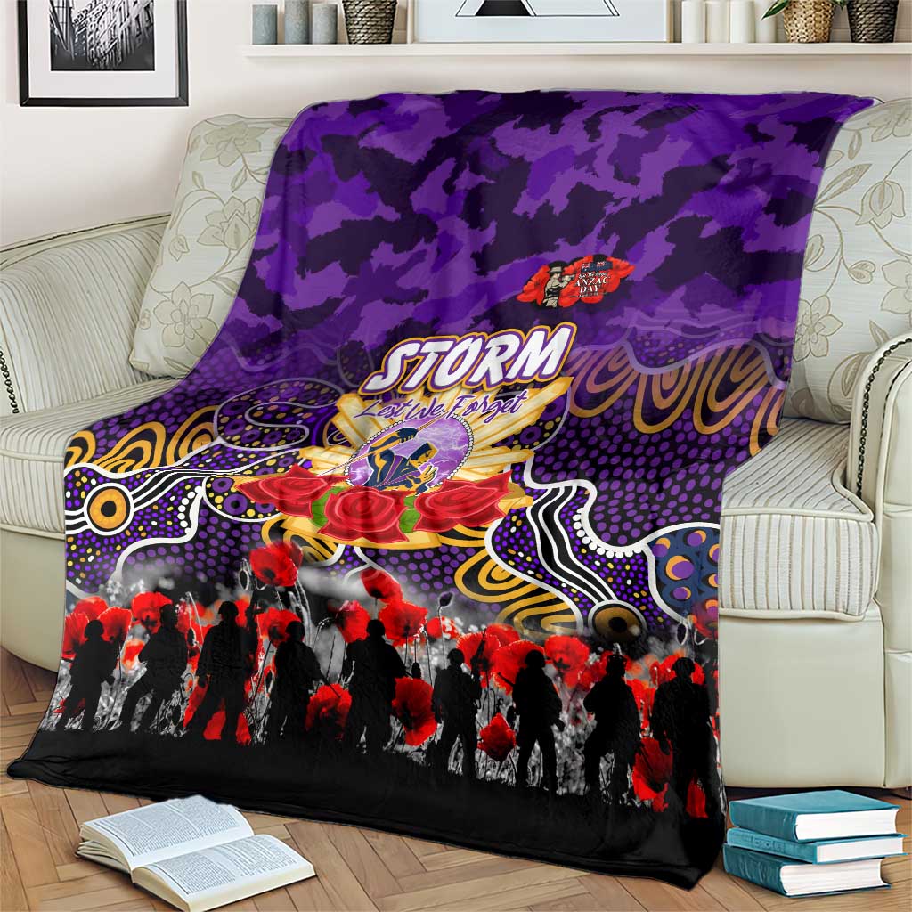 Storm ANZAC Day Blanket Australian Army - Lest We Forget