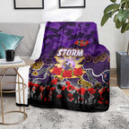 Storm ANZAC Day Blanket Australian Army - Lest We Forget
