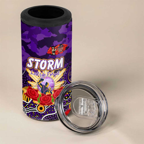 Personalized Storm ANZAC Day 4 in 1 Can Cooler Tumbler Australian Army - Lest We Forget