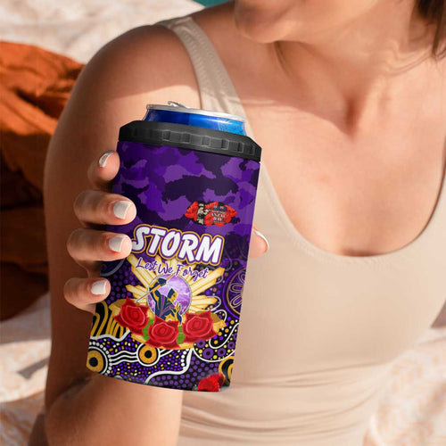 Personalized Storm ANZAC Day 4 in 1 Can Cooler Tumbler Australian Army - Lest We Forget