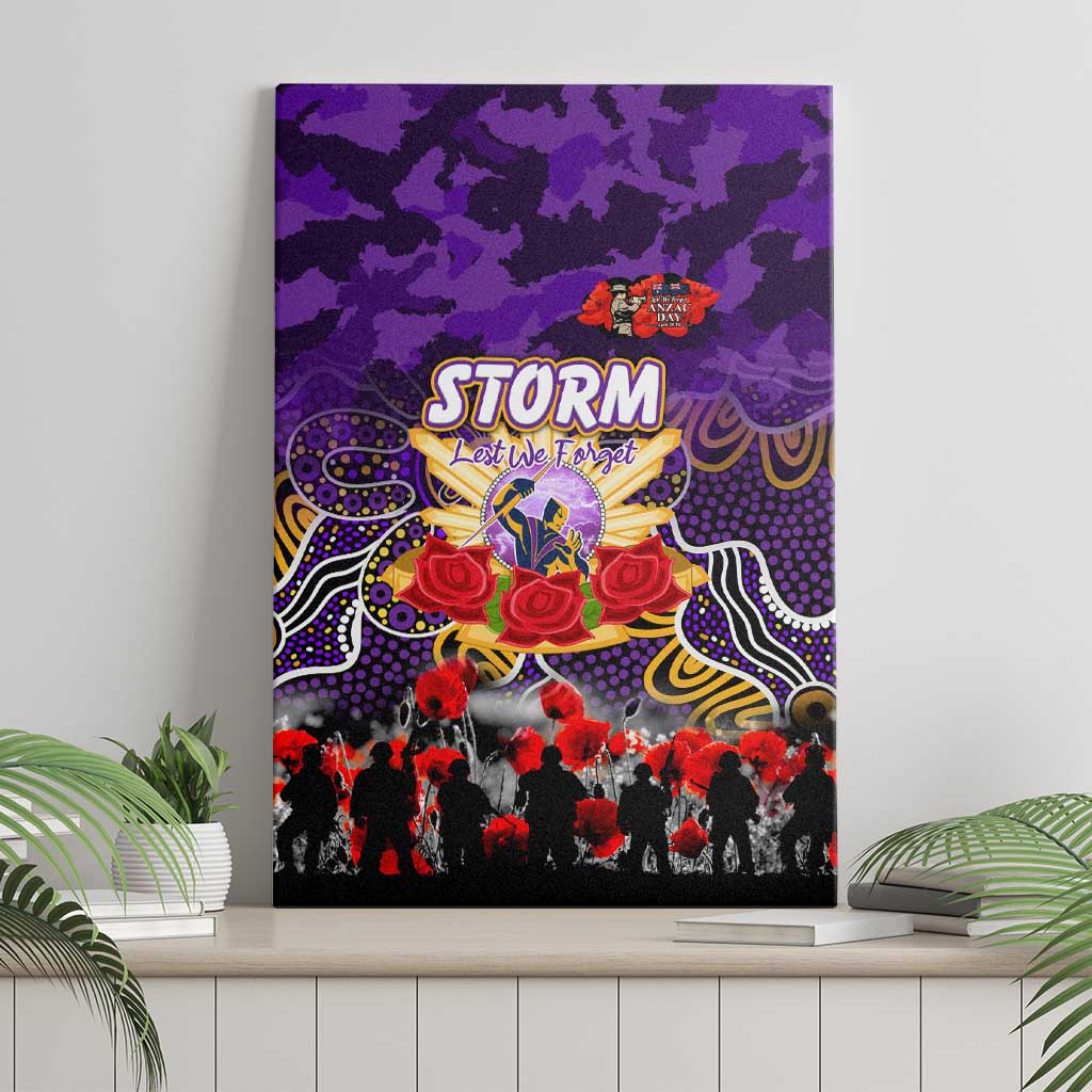 Storm ANZAC Day Canvas Wall Art Australian Army - Lest We Forget