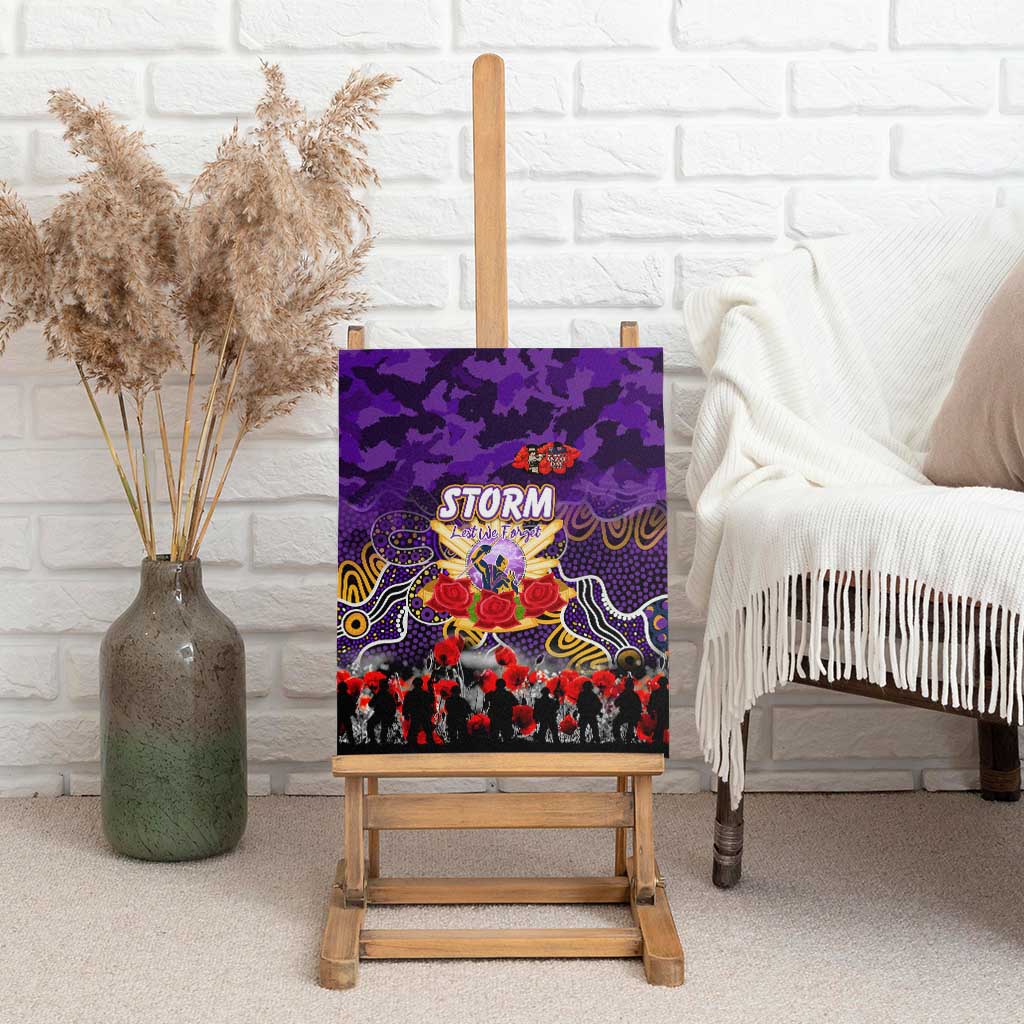 Storm ANZAC Day Canvas Wall Art Australian Army - Lest We Forget