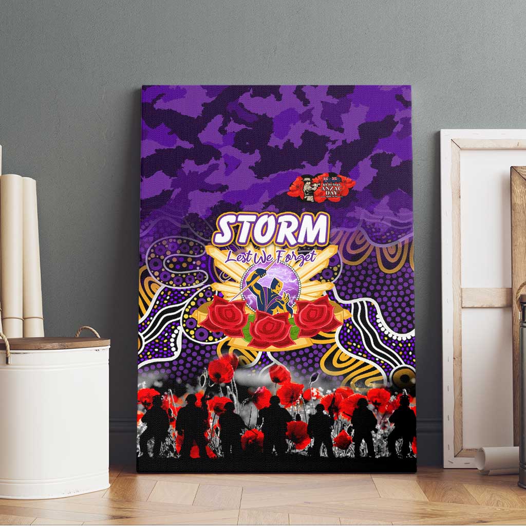 Storm ANZAC Day Canvas Wall Art Australian Army - Lest We Forget