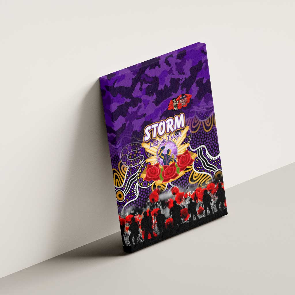 Storm ANZAC Day Canvas Wall Art Australian Army - Lest We Forget
