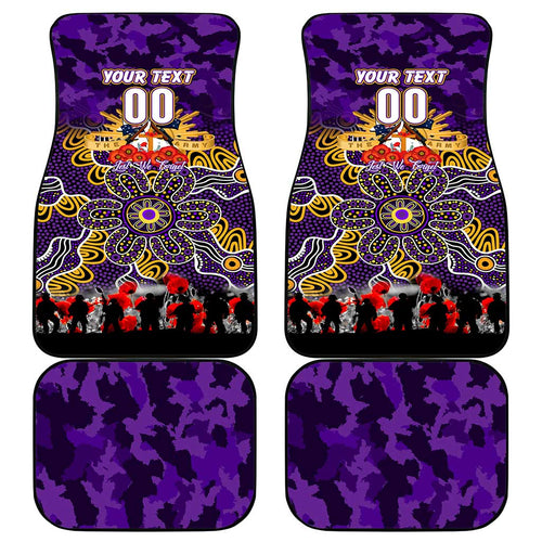 Storm ANZAC Day Car Mats Australian Army - Lest We Forget