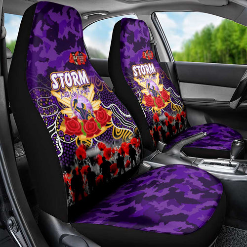 Storm ANZAC Day Car Seat Cover Australian Army - Lest We Forget