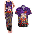 Personalized Storm ANZAC Day Couples Matching Tank Maxi Dress and Hawaiian Shirt Australian Army - Lest We Forget