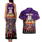Personalized Storm ANZAC Day Couples Matching Tank Maxi Dress and Hawaiian Shirt Australian Army - Lest We Forget
