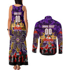 Personalized Storm ANZAC Day Couples Matching Tank Maxi Dress and Long Sleeve Button Shirt Australian Army - Lest We Forget