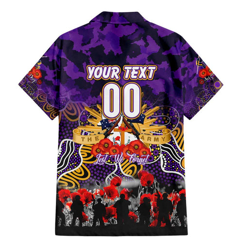 Personalized Storm ANZAC Day Family Matching Mermaid Dress and Hawaiian Shirt Australian Army - Lest We Forget