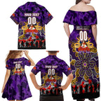Personalized Storm ANZAC Day Family Matching Off Shoulder Maxi Dress and Hawaiian Shirt Australian Army - Lest We Forget