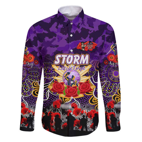 Personalized Storm ANZAC Day Family Matching Off Shoulder Maxi Dress and Hawaiian Shirt Australian Army - Lest We Forget