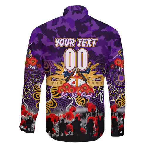 Personalized Storm ANZAC Day Family Matching Puletasi and Hawaiian Shirt Australian Army - Lest We Forget
