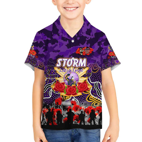 Personalized Storm ANZAC Day Family Matching Puletasi and Hawaiian Shirt Australian Army - Lest We Forget