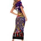 Personalized Storm ANZAC Day Family Matching Short Sleeve Bodycon Dress and Hawaiian Shirt Australian Army - Lest We Forget