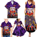 Personalized Storm ANZAC Day Family Matching Summer Maxi Dress and Hawaiian Shirt Australian Army - Lest We Forget