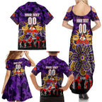 Personalized Storm ANZAC Day Family Matching Summer Maxi Dress and Hawaiian Shirt Australian Army - Lest We Forget