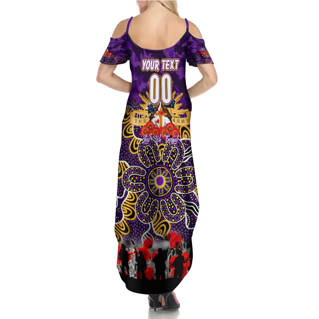 Personalized Storm ANZAC Day Family Matching Summer Maxi Dress and Hawaiian Shirt Australian Army - Lest We Forget