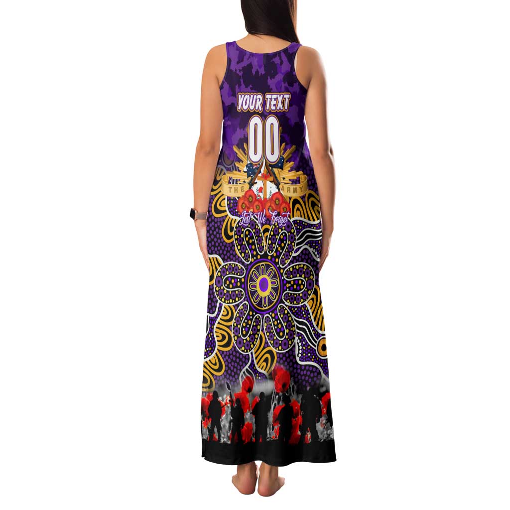 Personalized Storm ANZAC Day Family Matching Tank Maxi Dress and Hawaiian Shirt Australian Army - Lest We Forget