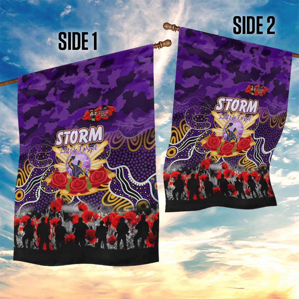 Storm ANZAC Day Garden Flag Australian Army - Lest We Forget