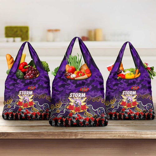 Storm ANZAC Day Grocery Bag Australian Army - Lest We Forget