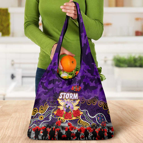 Storm ANZAC Day Grocery Bag Australian Army - Lest We Forget