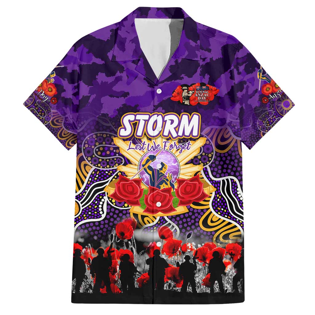 Personalized Storm ANZAC Day Hawaiian Shirt Australian Army - Lest We Forget
