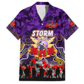 Personalized Storm ANZAC Day Hawaiian Shirt Australian Army - Lest We Forget