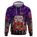 Personalized Storm ANZAC Day Hoodie Australian Army - Lest We Forget