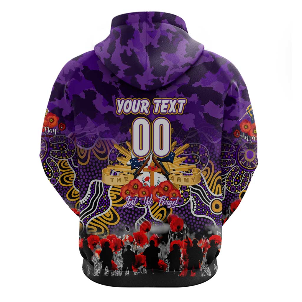 Personalized Storm ANZAC Day Hoodie Australian Army - Lest We Forget